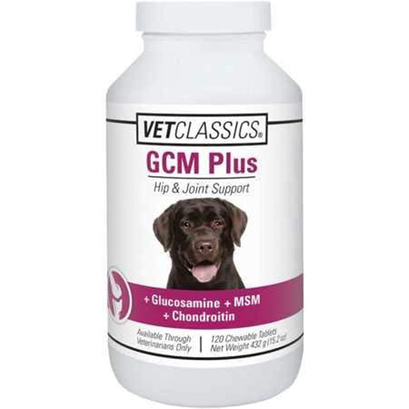 Vet Classics GCM Plus Hip & Joint Support Dog Supplement – Includes MSM, Chondroitin, Glucosamine – Supports Healthy Joints, Flexible Hips in Dogs – Chewable Tablets 120 Ct. - BeesActive Australia