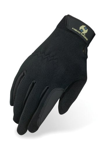 Heritage Performance Fleece Glove 8 Black - BeesActive Australia