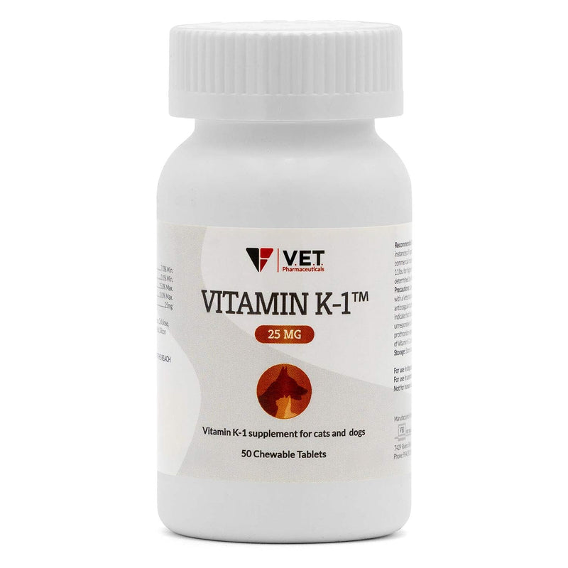 Vitamin K1 Chewable Tablets, 25mg, 50ct