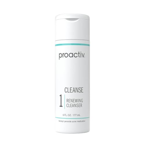 Proactiv Acne Cleanser - Benzoyl Peroxide Face Wash and Acne Treatment - Daily Facial Cleanser and Hyularonic Acid Moisturizer with Exfoliating Beads - 90 Day Supply, 6 Fl Oz 6 Ounce (Pack of 1)