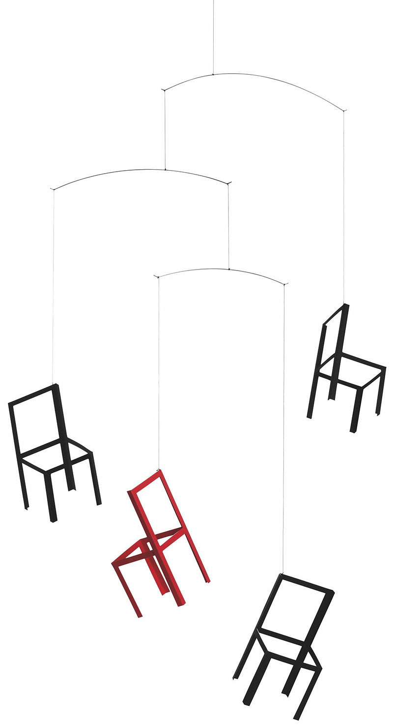 Flying Chairs Hanging Mobile - 22 Inches - Handmade in Denmark by Flensted - BeesActive Australia