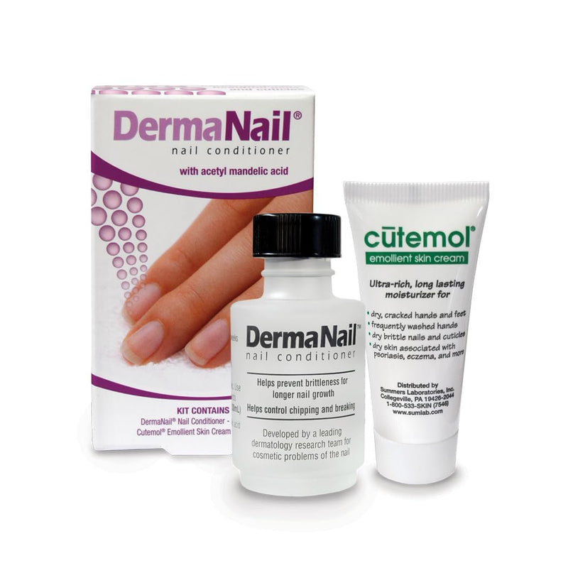 Nail Strengthener & Cuticle Cream Set - Fingernail Care Kit with Liquid Nail Strengthener & Cutemol Cream (11.5g Sample) Healthy Growth - Repair for Brittle, Damaged, Thin, & Peeling Nails - BeesActive Australia