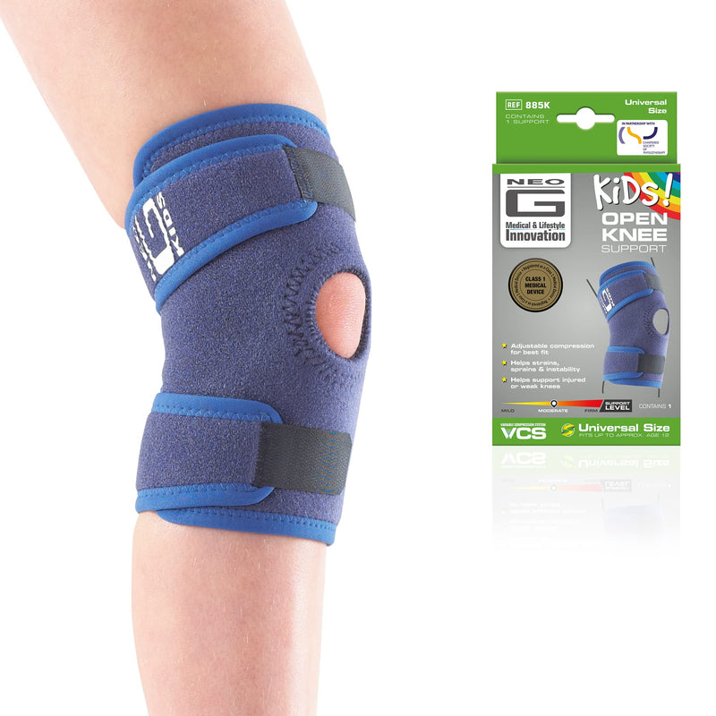 Neo G Kids Knee Support Child Open Patella – Kids Knee Brace for Joint & Meniscus Pain, Osgood Schlatter, Strains, Sprains, Instability, Juvenile Arthritis - Adjustable Compression - BeesActive Australia