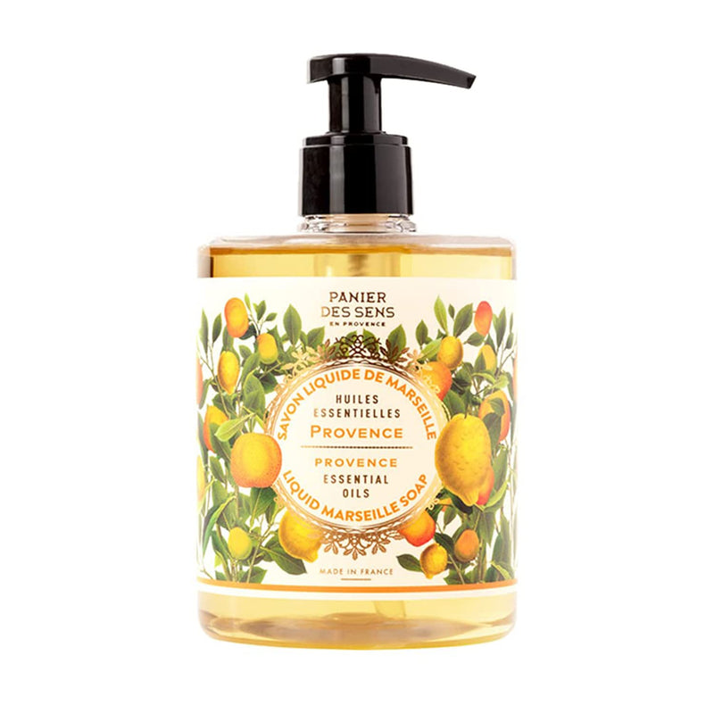 Panier des Sens - Marseille Liquid Hand Soap - Provence Hand Wash - Moisturizing Soap with Coconut Oil - Bathroom & Kitchen Refillable Soap - 97% Natural Ingredients Made in France - 16.9 Fl.oz - BeesActive Australia