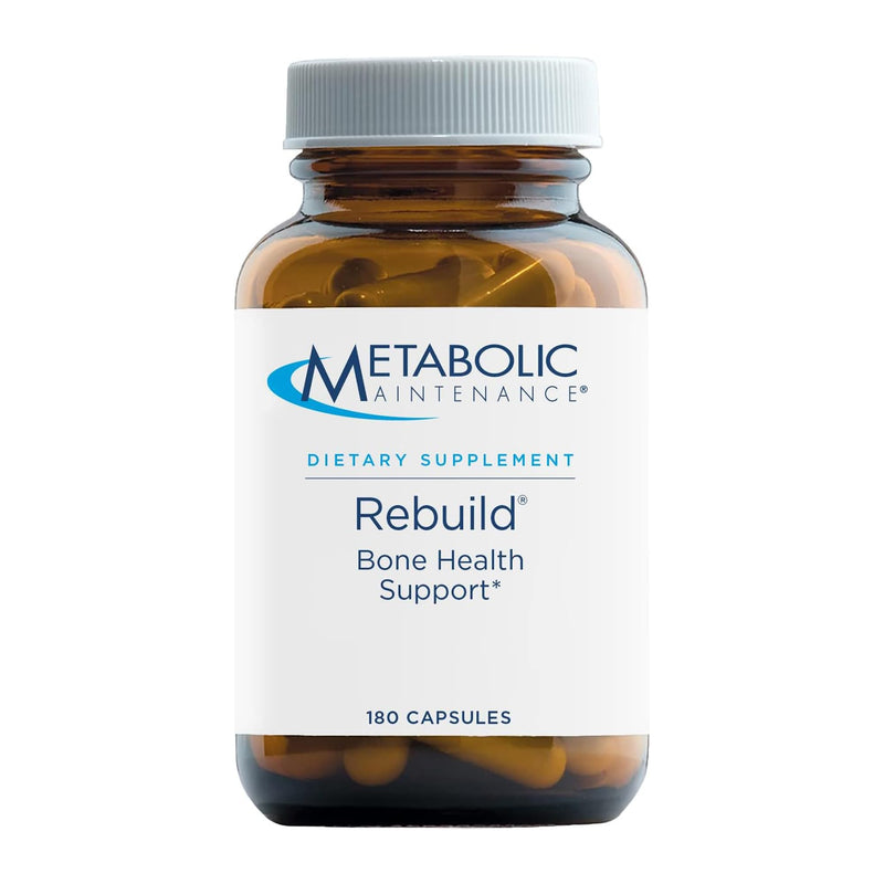 Metabolic Maintenance Rebuild Bone Health Blend, 180 Count | Calcium, Magnesium, Vitamin D and K Blend in Vegetarian Capsules for Bone Health, No Unnecessary Binders, 60 Servings