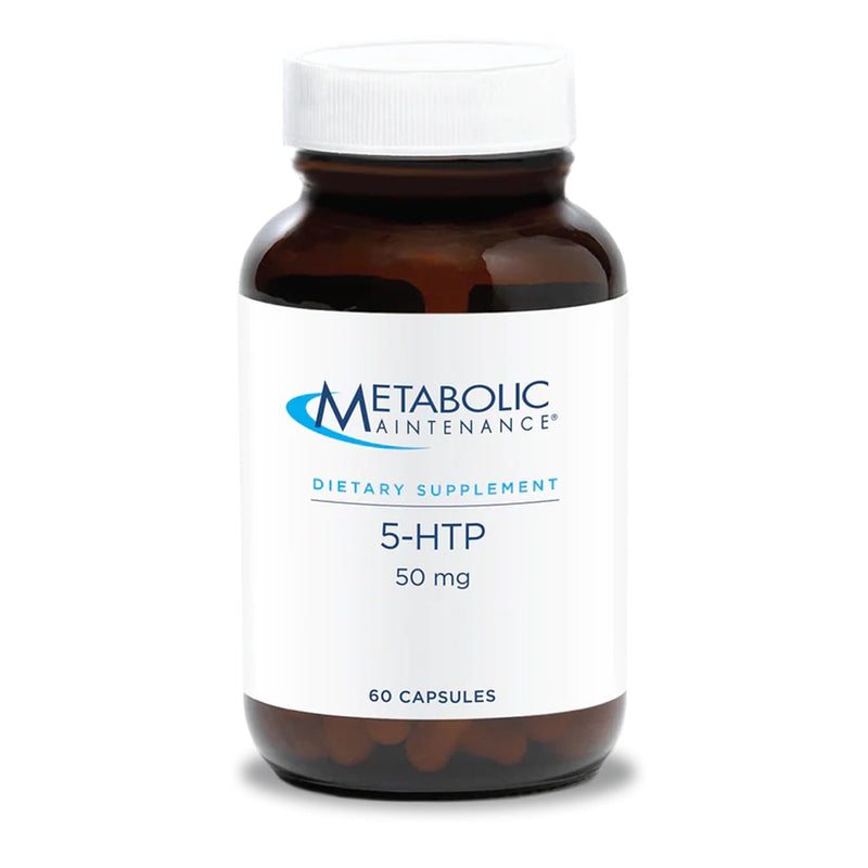 Metabolic Maintenance 5-HTP 50 mg Griffonia, 60 Capsules | Griffonia Extract With Vitamin B6 (P-5-P) for Serotonin, Sleep, Mood and Relaxation, Hypoallergenic Formula