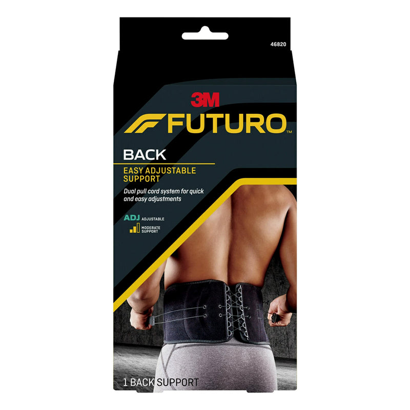 FUTURO Easy Adjustable Back Support, Adjustable 1 Count (Pack of 1) Stabilizing Back Support