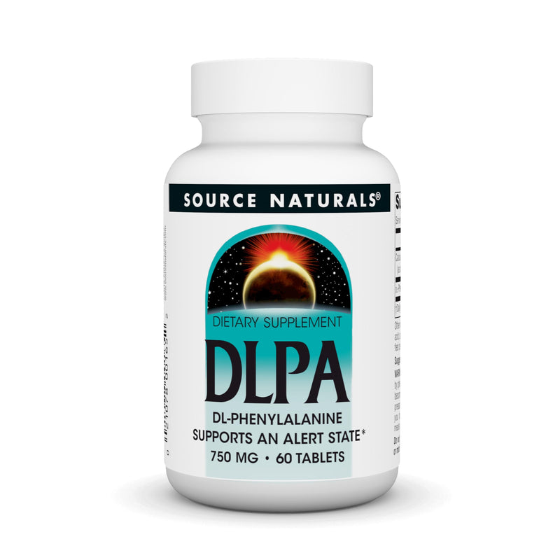 Source Naturals DLPA DL-Phenylalanine* - 750 mg - 60 Tablets 60 Count (Pack of 1)