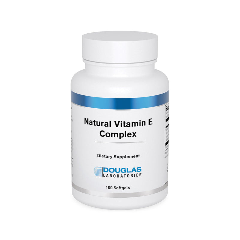 Douglas Laboratories Natural Vitamin E Complex - 100 Softgels | Natural Mixed Tocopherols Vitamin E for Antioxidant Protection, Cardiovascular and Immune Support* Standard Packaging