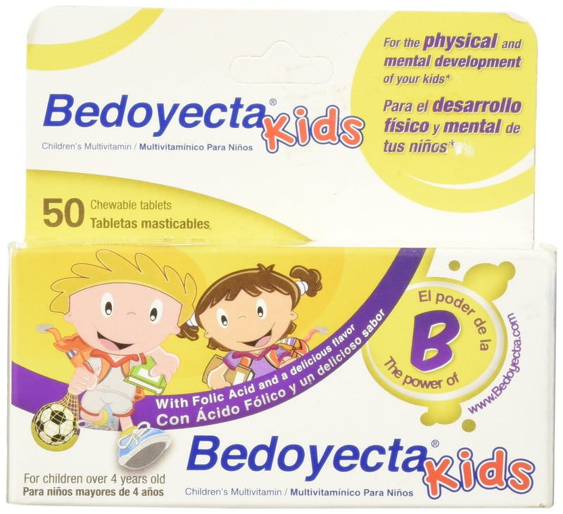 Bedoyecta Kids Multivitamin and Supplement, 50 Chewable Tablets