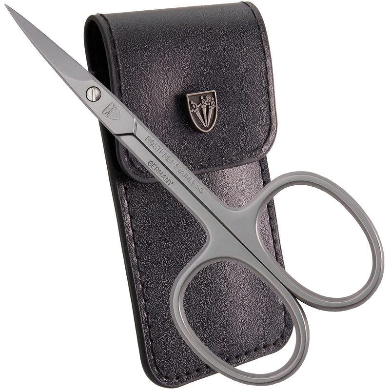 3 Swords Germany Solingen - brand quality STAINLESS STEEL INOX CURVED CUTICLE SCISSORS (1 PIECE) with case for manicure pedicure - nail care by 3 Swords - Made in Germany - BeesActive Australia