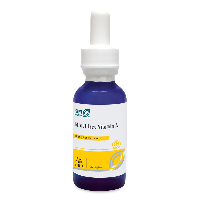 Klaire Labs Micellized Vitamin A Liquid 5000 IU VIT A Per Drop - Vitamin A Palmitate & Beta Carotene Drops - Eye & Immune Support - Hypoallergenic Bioavailable Liquid Supplement (1 oz / 600 Servings) - BeesActive Australia