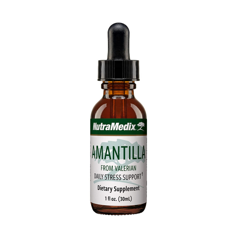 NutraMedix Amantilla Tincture - Valerian Root Extract for Stress Support - Promote Overall Sense of Calm with Valerian Root - Vegan Supplement for Enhanced Slumber (1oz / 30ml) - BeesActive Australia