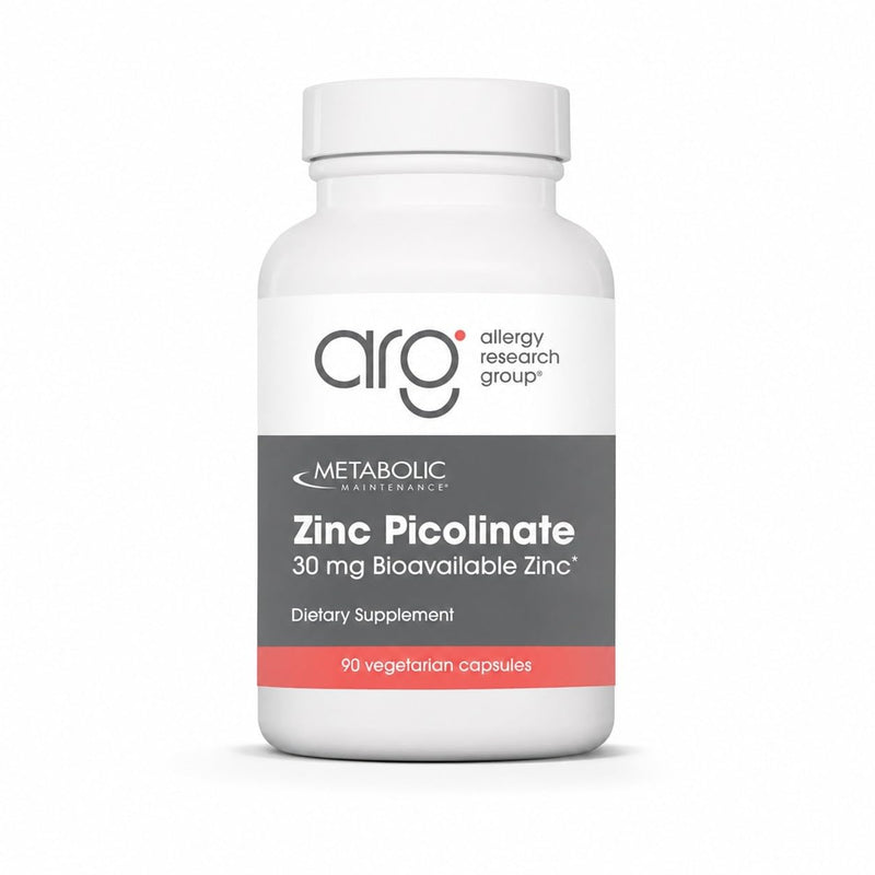 Metabolic Maintenance Zinc Picolinate 30 mg Immune, 90 Capsules | 30 mg Highly Bioavailable Zinc for Immune System Support, Superior Absorption, Vegetarian and Hypoallergenic