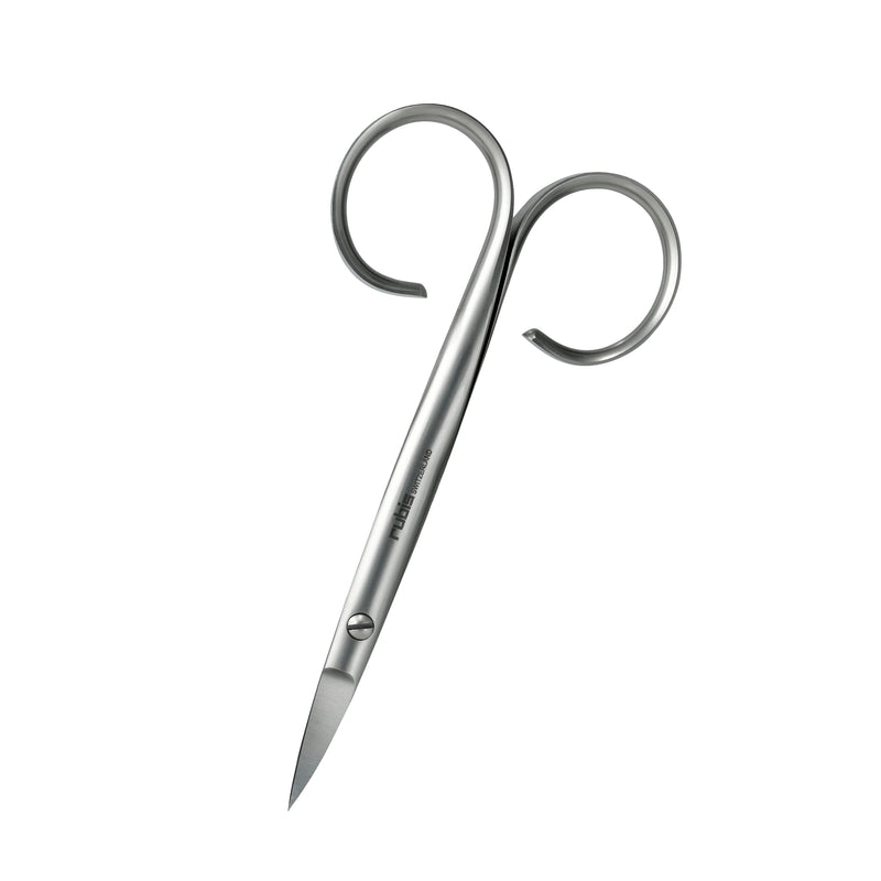 Rubis Sauro Stainless Steel Nail Scissors for Precise Toenails, 1F007, Made in Switzerland, Silver - BeesActive Australia