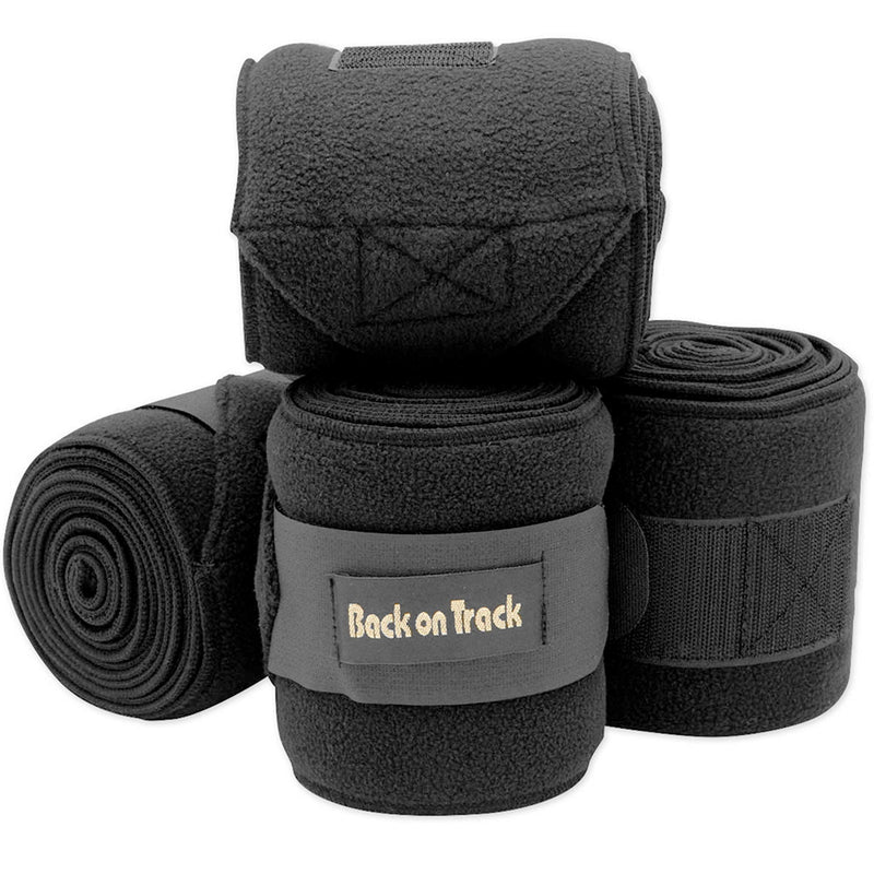 Back on Track Wrap's Therapeutic Fleece Horse Polo Black 9 - BeesActive Australia