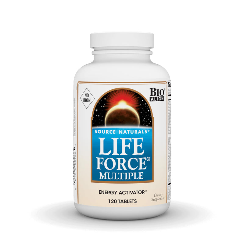 Source Naturals Life Force Multiple -120 Tablets | No Iron Bio-Aligned Formula® - Delivering 40+ Ingredients for Foundational Nutrition
