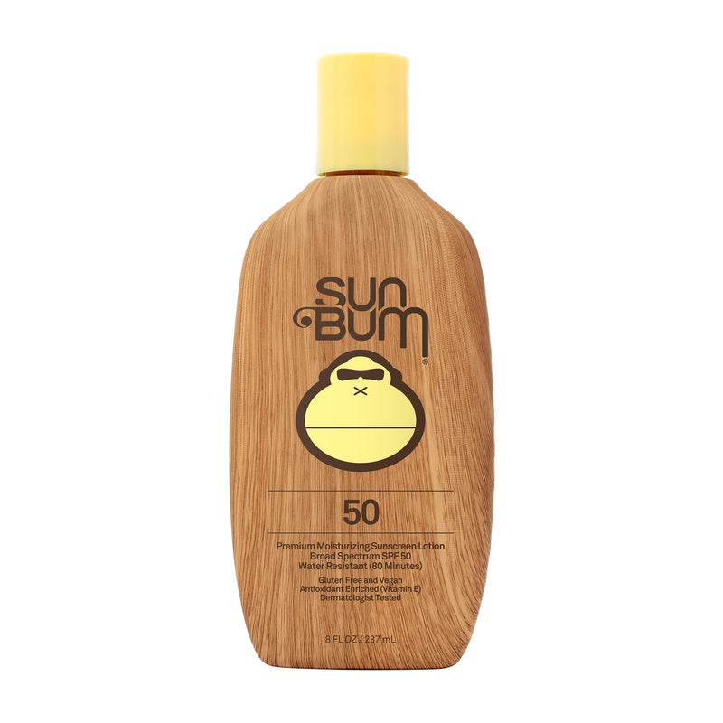 Sun Bum Original SPF 50 Sunscreen Lotion | Vegan and Hawaii 104 Reef Act Compliant (Octinoxate & Oxybenzone Free) Broad Spectrum Moisturizing UVA/UVB Sunscreen with Vitamin E | 8 oz 8 Fl Oz (Pack of 1) - BeesActive Australia
