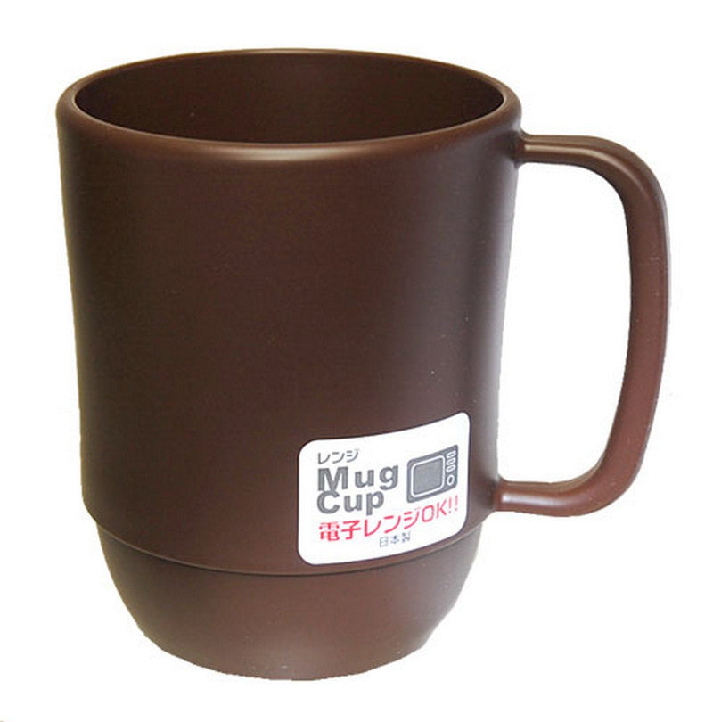Japanese Microwavable Water Mug Unbreakable Milk Juice Mug for Kids Camping Travel Water Tea Mug 12 ounce BPA Free Non Toxic Dishwasher Safe Made in Japan, Chocolate - BeesActive Australia