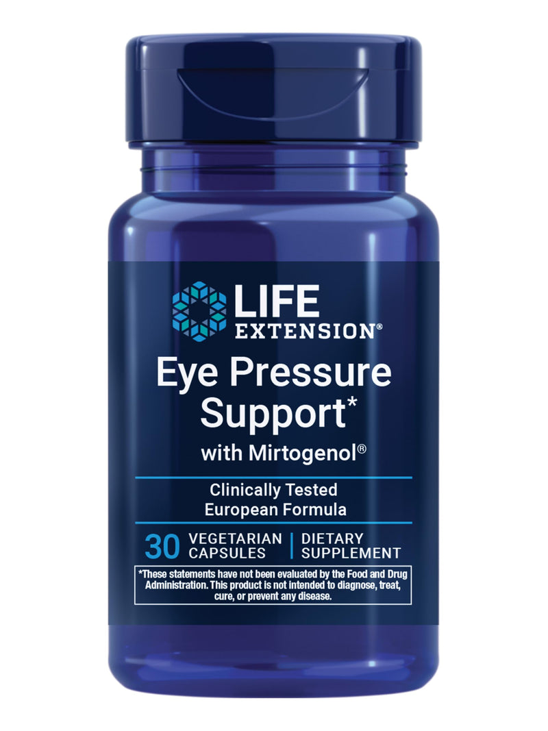 Life Extension Eye Pressure Support with Mirtogenol, 30 Capsules | Eye Health Supplement for Healthy Eye Pressure, with French Maritime Pine Bark, Gluten-Free, Non-GMO & Vegetarian 30 Count (Pack of 1)