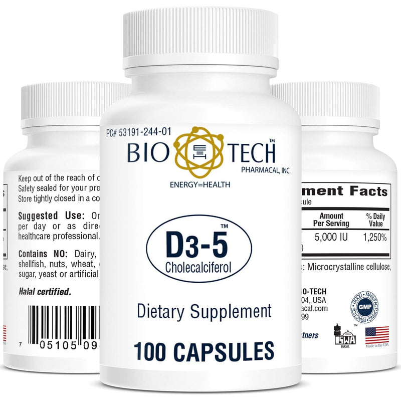Bio Tech Vitamin D Capsule 53191024401 1 Bottle, 100 per Bottle