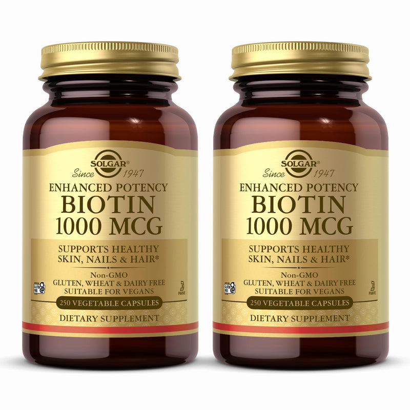 Biotin 1000mcg 250 Vegetable Capsules 2-Pack
