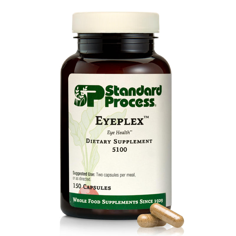 Standard Process Inc. Iplex - Whole Food Vascular Supplement, Eye Health and Eye Support with Shiitake Mushroom, Phosphoric Acid, Rice Bran, Organic Carrot, Arrowroot Flour, Alfalfa - 150 Capsules