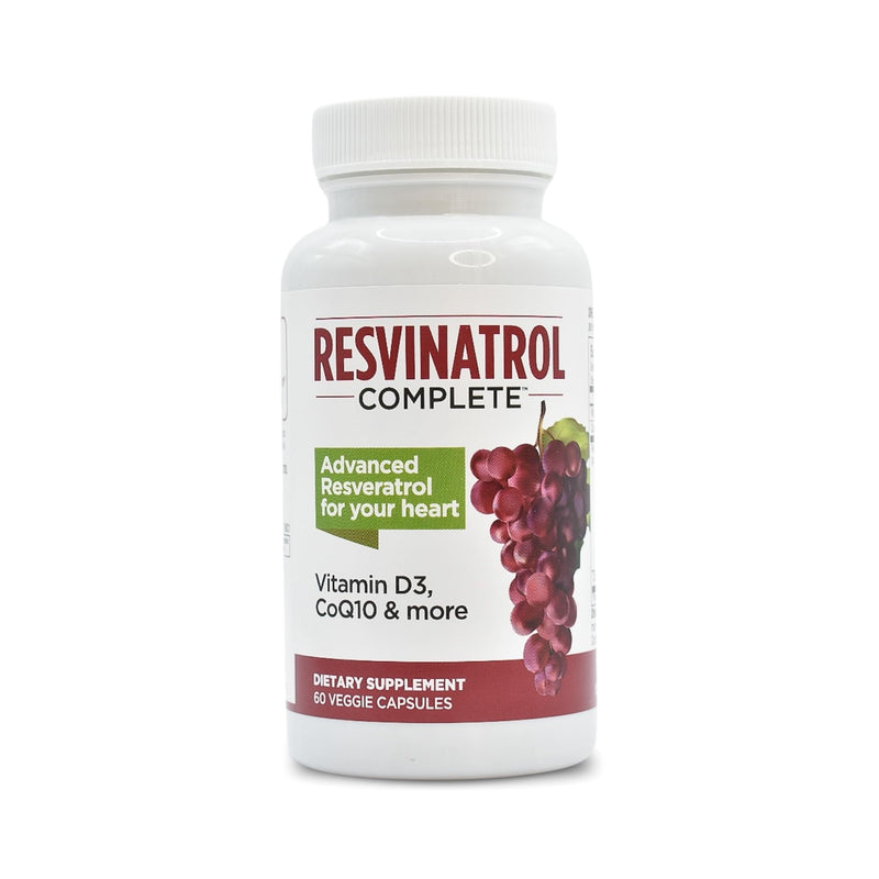 60 Capsules - Resveratrol Supplement - Healthy Aging | Resveratrol, Quercetin, Grape Seed Extract & Vitamin D3 - Healthy Aging, Heart Health, and Immune Support