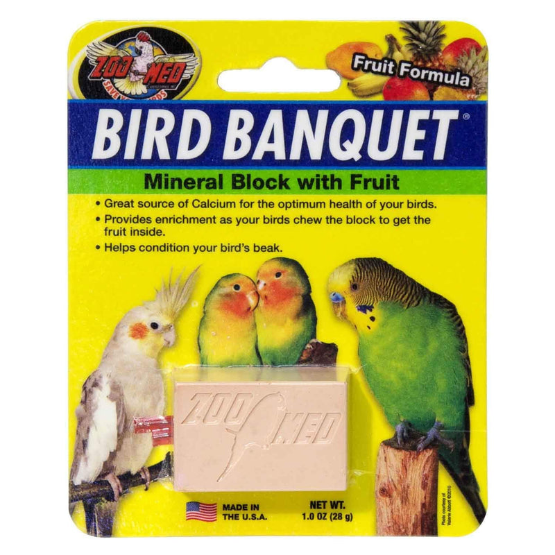 Zoo Med Fruit Bird Banquet Block Small 1 Ounce (Pack of 1)