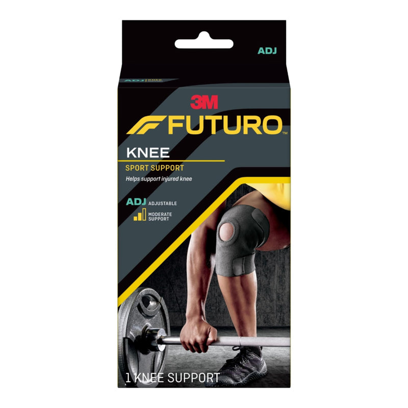 FUTURO Sport Knee Support, Ideal for Athletic and Everyday Activities, One Size Black 1 Count (Pack of 1) - BeesActive Australia