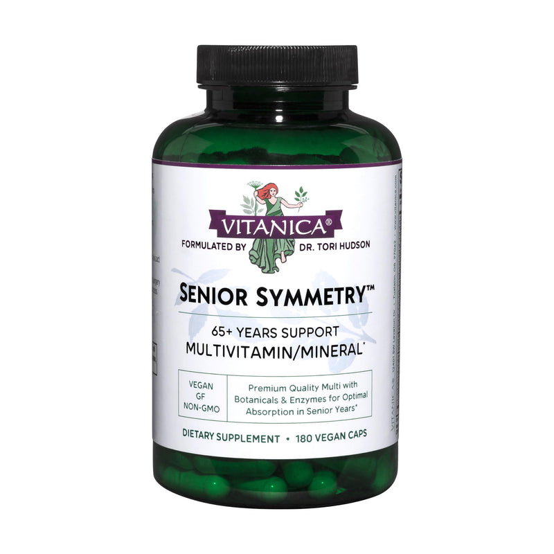 Vitanica, Senior Symmetry, 65 Years and Up Multivitamins and Minerals, Vegan, 180 Capsules Lady - 180 Vegan Caps