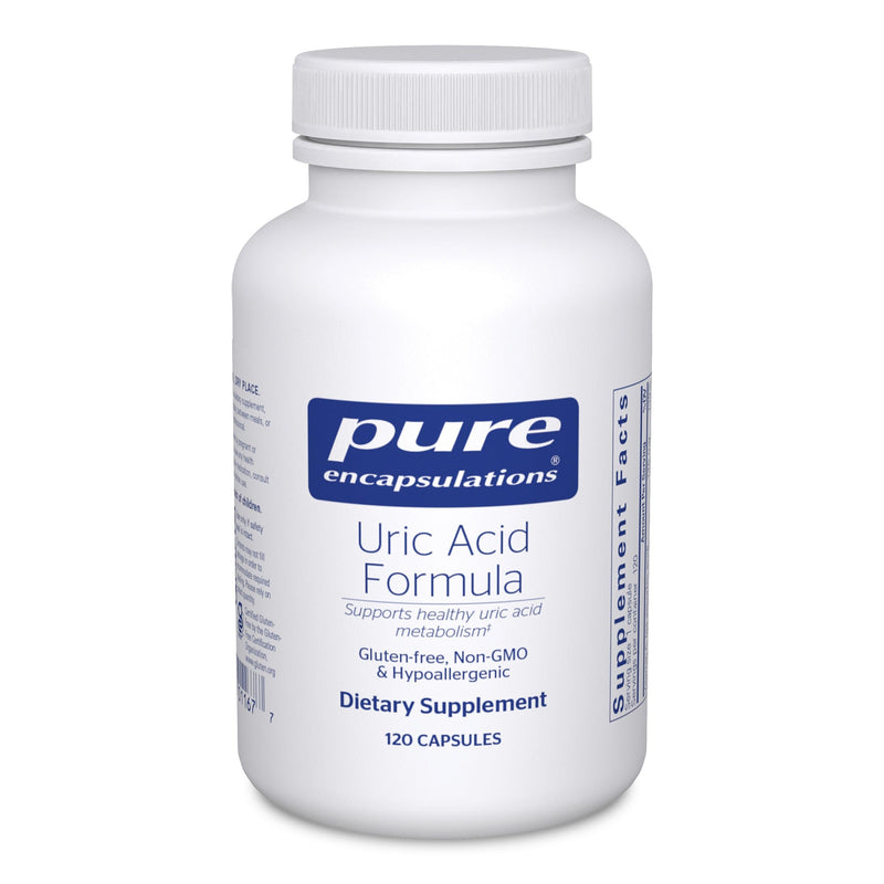 Pure Encapsulations - Uric Acid Formula, 120 Capsules | Hypoallergenic Supplement with Vitamins and Herbal Extracts to Support Healthy Uric Acid Metabolism* 120 Count (Pack of 1)