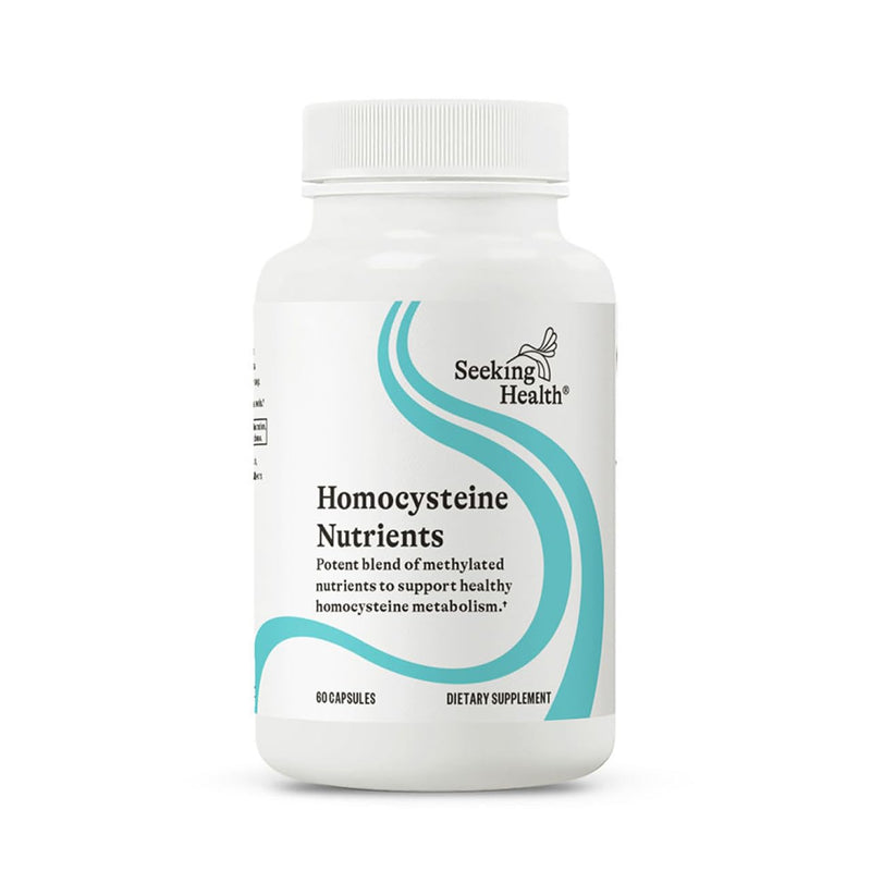 Seeking Health Homocysteine Nutrients - Supplement Formula with L-Methylfolate & Vitamin B12, B6 & B2 - Supports Healthy Cognition & Brain Function - Aids Homocysteine Metabolism - 60 Capsules