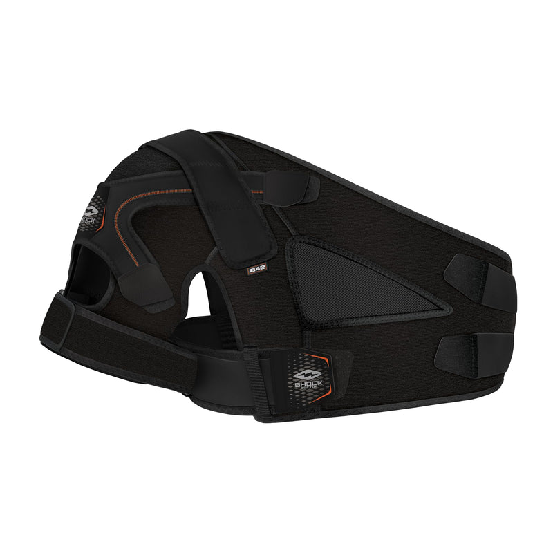 Shock Doctor Shoulder Brace for Men, Shoulder Support Brace, Prevents & Promotes Healing from AC Sprains, Rotator Cuff Shoulder Brace & Moderate Separations, Rotator Cuff Support Brace Small / Medium Black - BeesActive Australia
