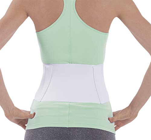NYOrtho Tapered Abdominal Binder - Firm Compression Wrap - Breathable Stomach Support Post Injury or Surgery - with Contoured Body-Specific Design - 24-30 Inch - Made in USA 6 Inch High