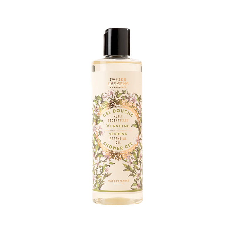 Panier des Sens - Shower Gel - Verbena Body Wash Women & Men - With Shea Oil - Shower Lotion Made in France - Moisturizing Body Wash 96% Natural Ingredients - SLS Free - 8.45 Fl.oz/250ml 8.45 Fl Oz (Pack of 1) - BeesActive Australia