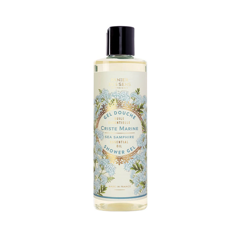 Panier des Sens - Shower Gel - Sea Samphire Body Wash Women & Men - With Shea Oil - Shower Lotion Made in France - Moisturizing Body Wash 96% Natural Ingredients - SLS Free - 8.45 Fl.oz/250ml 8.45 Fl Oz (Pack of 1) - BeesActive Australia