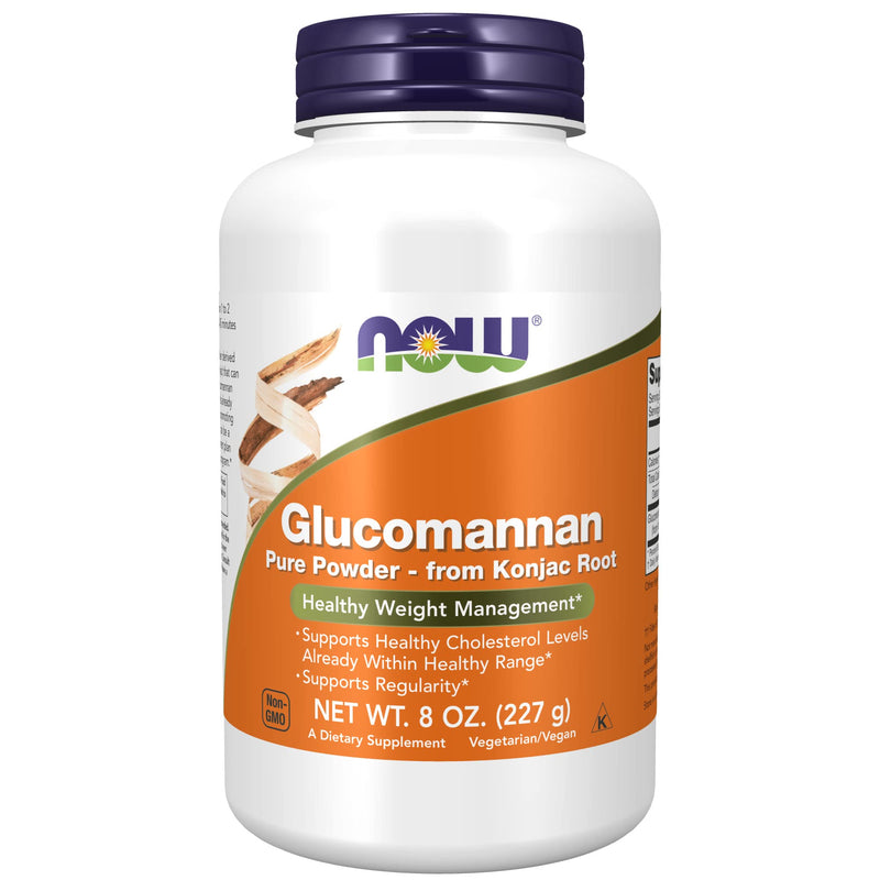 NOW Supplements, Glucomannan (Amorphophallus konjac) Pure Powder, Supports Regularity*, Healthy Weight Management*, 8 Ounce (Pack of 1) 8 Ounce (Pack of 1) - BeesActive Australia