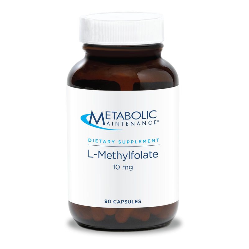 Metabolic Maintenance L-Methylfolate 10 mg, 90 Capsules | Active Folate for Methylation Support and Biochemical Reactions, Highly Bioavailable, Vegetarian Formula