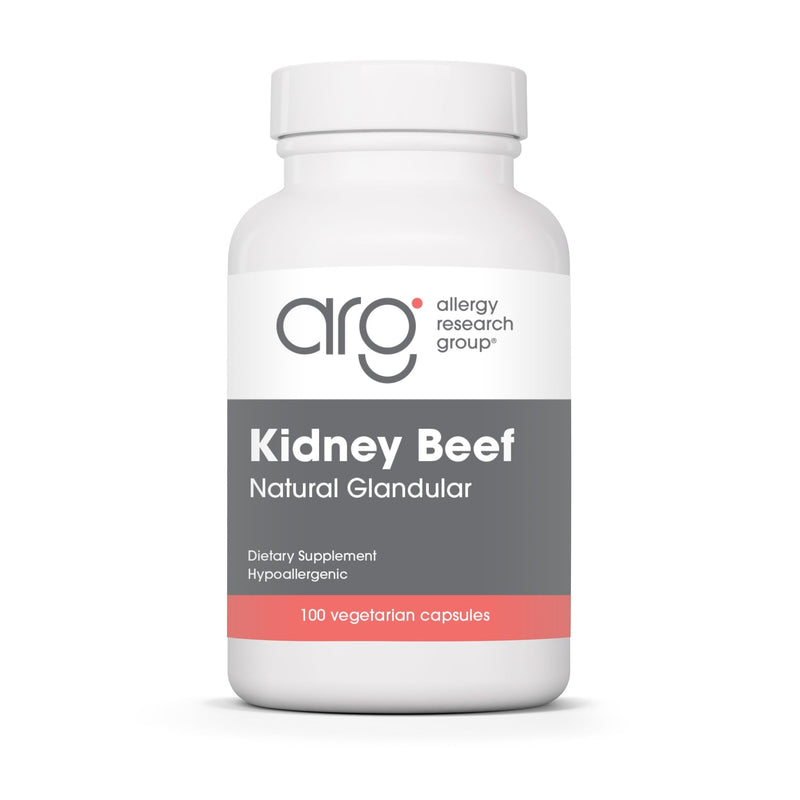 ARG Kidney Beef Freeze-Dried Glandular Supplement, 100 Vegicaps | Lyophilized Bovine Kidney Organ Extract for Renal and Fluid Balance Support, Hypoallergenic, 100 Servings