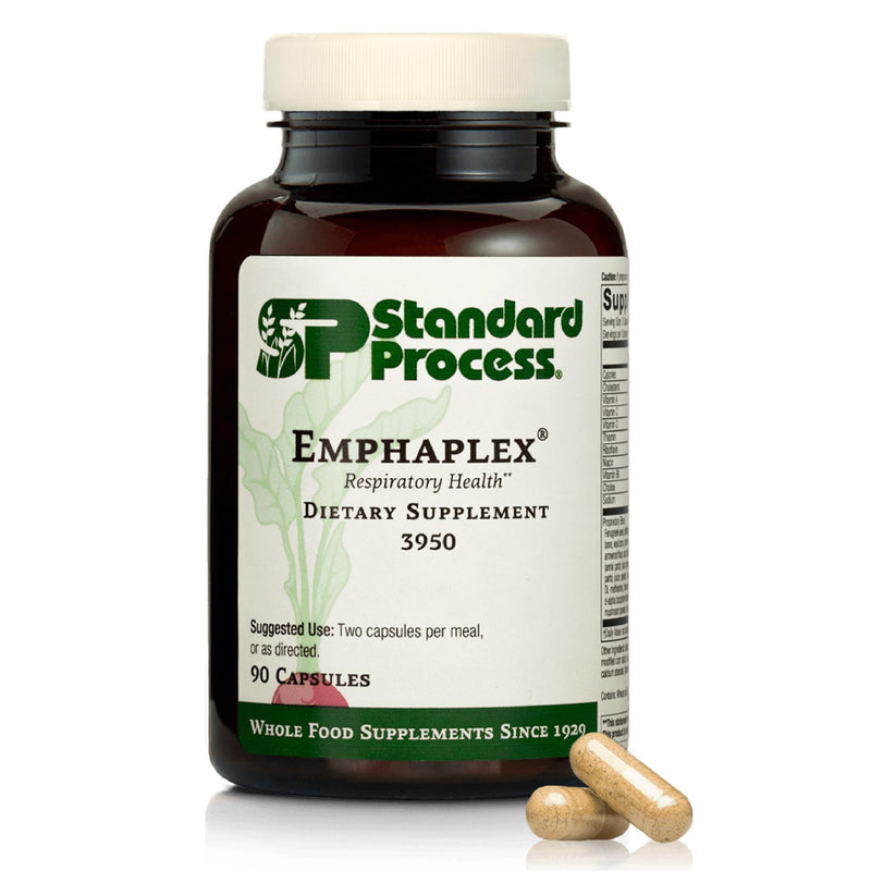 Standard Process Emphaplex, Respiratory & Nervous System, 90 Capsules | Respiratory System Supplement for Antioxidant Support, for Cellular Energy Support and Nervous System Health