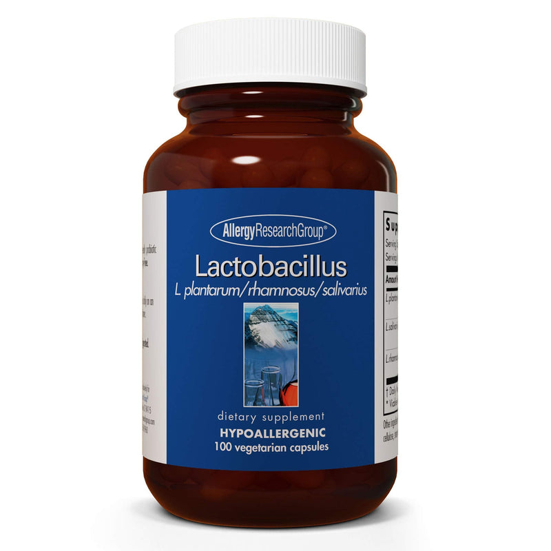 ARG Lactobacillus Multi-Strain Probiotic, 100 Capsules | Multi-Strain Probiotic Capsule for Gut and Digestive Health, Dairy Free, Gluten Free, Vegetarian Formula