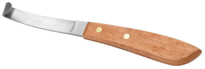 Weaver Leather Left-Handed Hoof Knife with Wooden Handle, Brown, 8 - BeesActive Australia