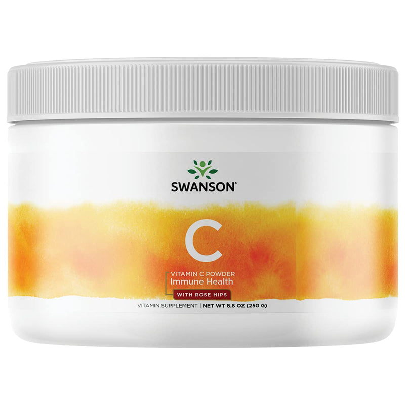 Swanson C-1000 Vitamin C Powder with Rose Hips, 8.8 oz | Helps Fortify Immune Health with Antioxidant Support, Promoting Eye, Heart and Metabolic Health and Collagen Production