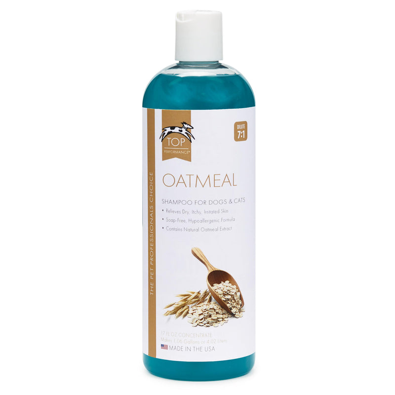 Top Performance Oatmeal Dog Shampoo and Cat Shampoo, 17 Oz. – Provides Remedy for Dry, Irritated and Itchy Skin on Pets 17 Ounce - BeesActive Australia
