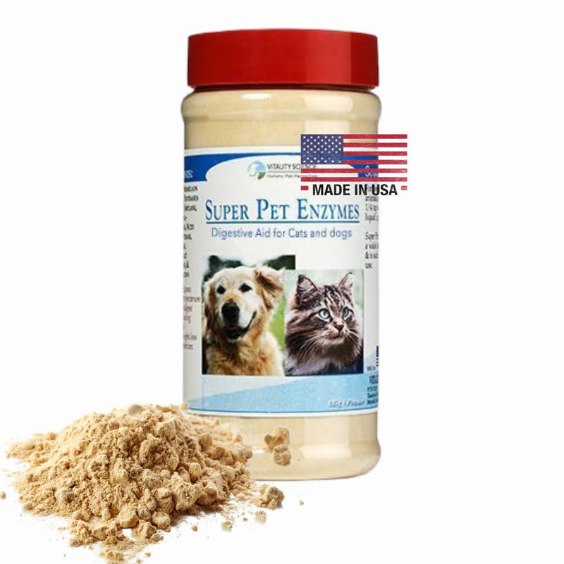 All Natural Super Pet Enzymes for Cats | Complete Spectrum of Digestive Enzymes | Helps Cat Diarrhea, Constipation, Digestion, Allergy & Immunity (Small) Small - BeesActive Australia