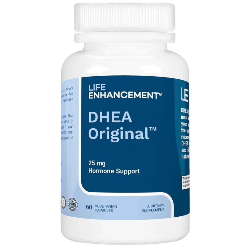 Life Enhancement DHEA Original - 25 mg DHEA Supplement with 4 mg Vitamin C - 60 Servings DHEA 25 mg with 4 mg Vitamin C