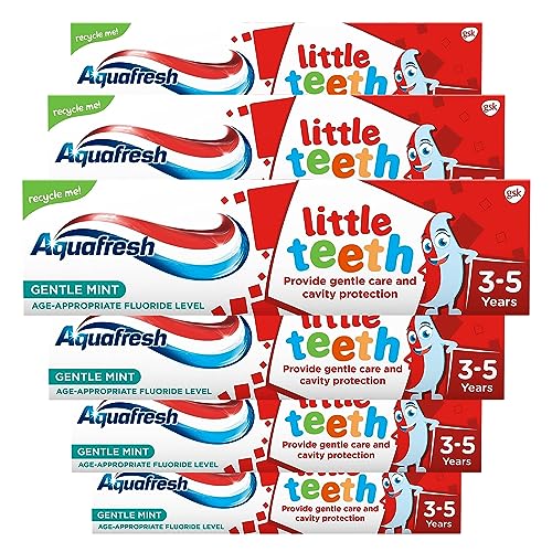 Aquafresh Little Teeth Toothpaste 3-5 Years (50ml) - Pack of 6