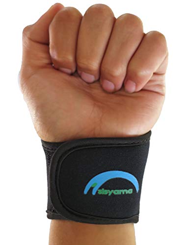 2X Adjustable Neoprene Wrist Support Brace Compression Wrap Bands Wristband Men Women Youth Kid Small Petite 360°Comfort FIT Adult Black