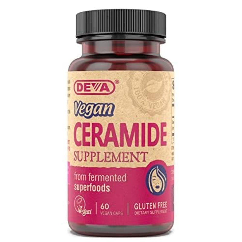 Deva Vegan Vitamins Skin Restoring Ceramide Supplement Tablets, 60 Count, 1-Pack 60 Count (Pack of 1)